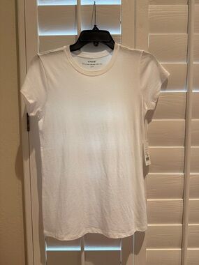 Vince Crewneck Short-Sleeve Tee in White